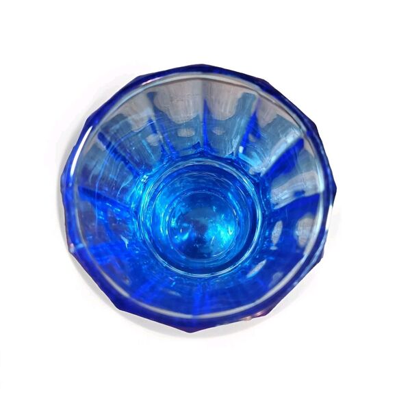 Victorian Trading Italian Seaside Mermaid Cobalt Blue Stacking Glasses Set Of 3 - Picture 8 of 9